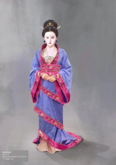 Эскиз ханьфу Мулан