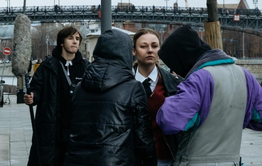 Кадр со съемок сериала «Ира»