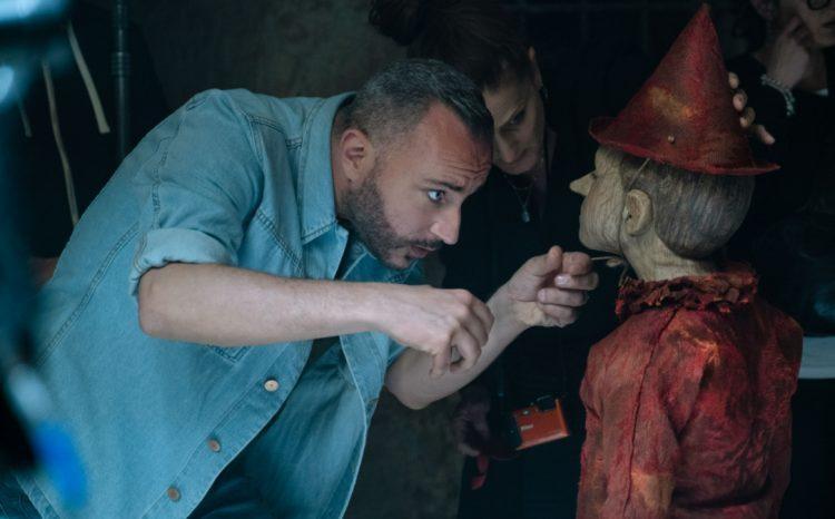 Массимо Кантини Паррини на съемочной площадке «Пиноккио»