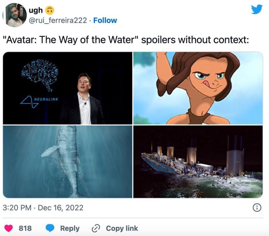 Спойлеры к фильму «Аватар: Путь воды» без контекста