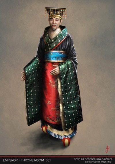 Эскиз костюма императора