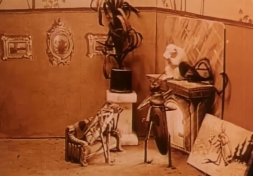 Кадр из мультфильма «Месть кинематографического оператора»