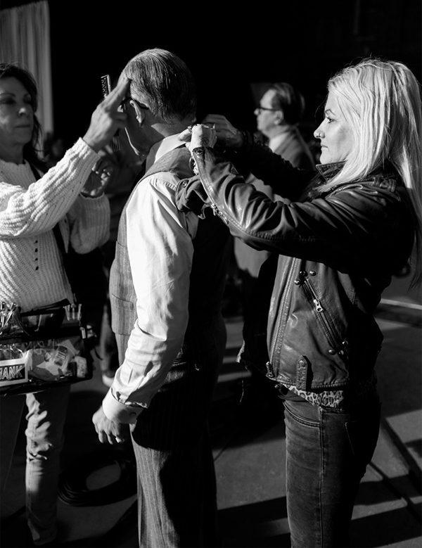 Триш Саммервилл на съемочной площадке фильма «Манк»