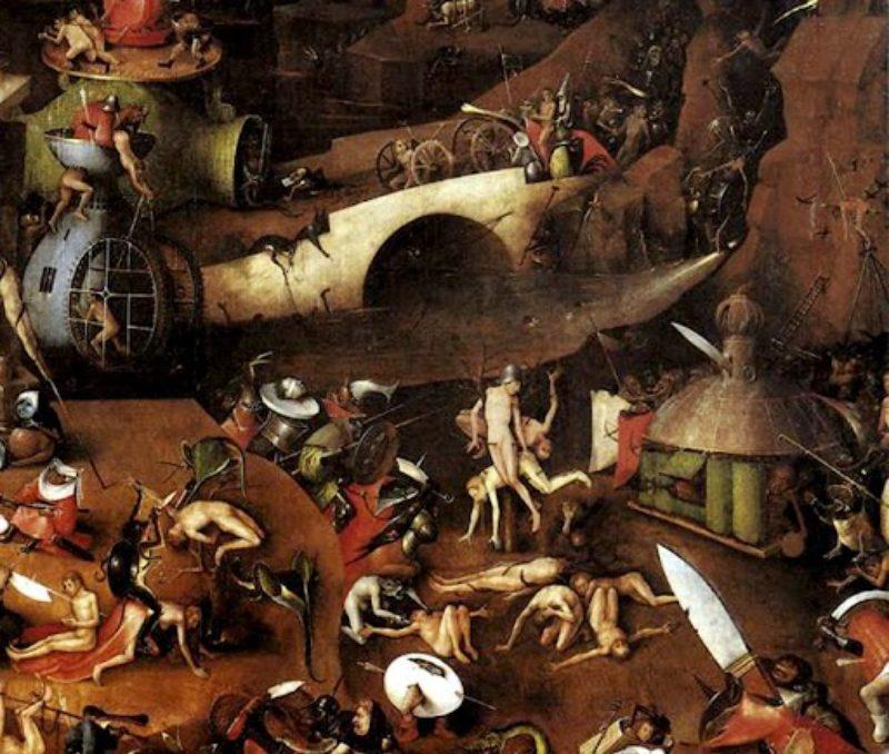 Иероним Босх, «Страшный суд», фрагмент триптиха, 1504