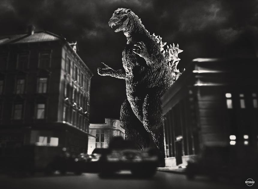 Кадр из фильма «Годзилла»