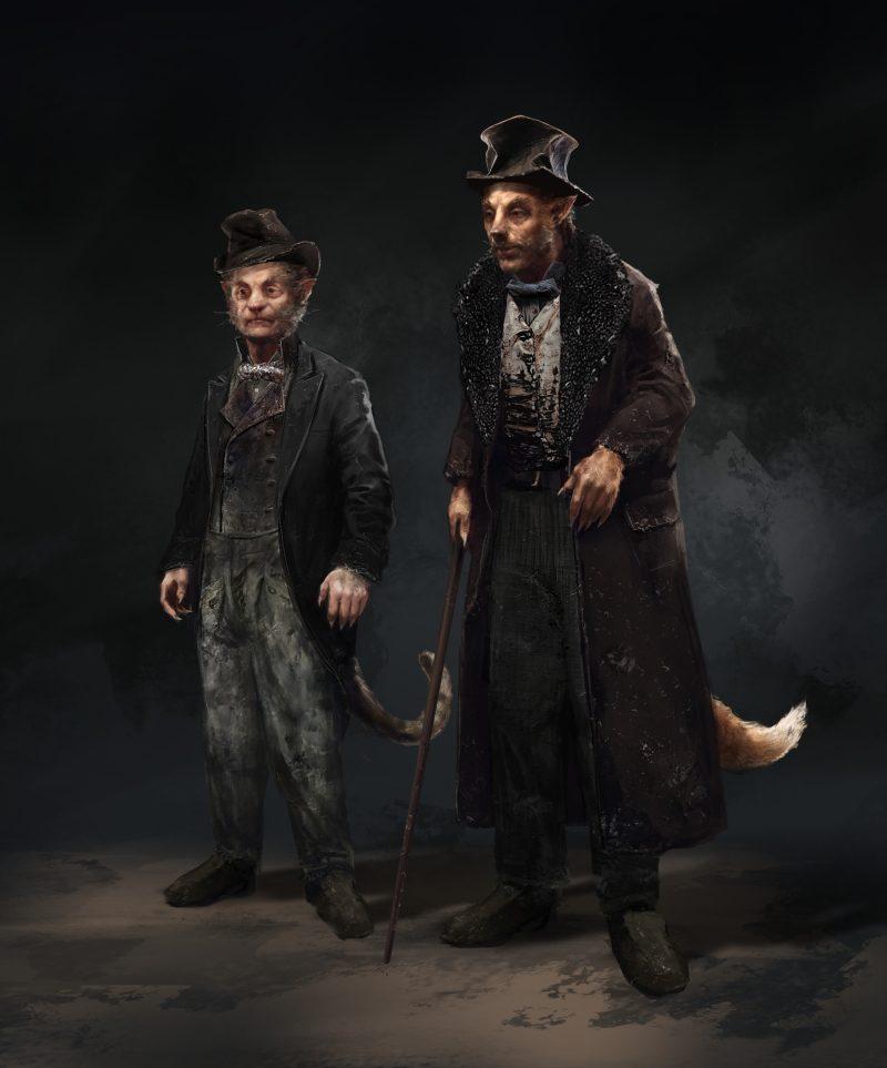 Эскизы Массимо Кантини Паррини костюмов Кота и Лиса