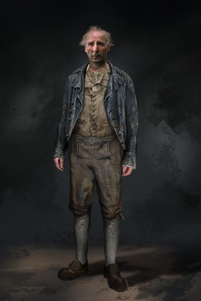 Эскиз Массимо Кантини Паррини костюма Джеппетто