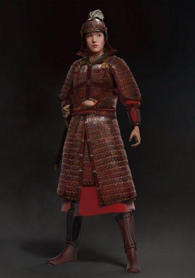 Эскиз доспехов Мулан