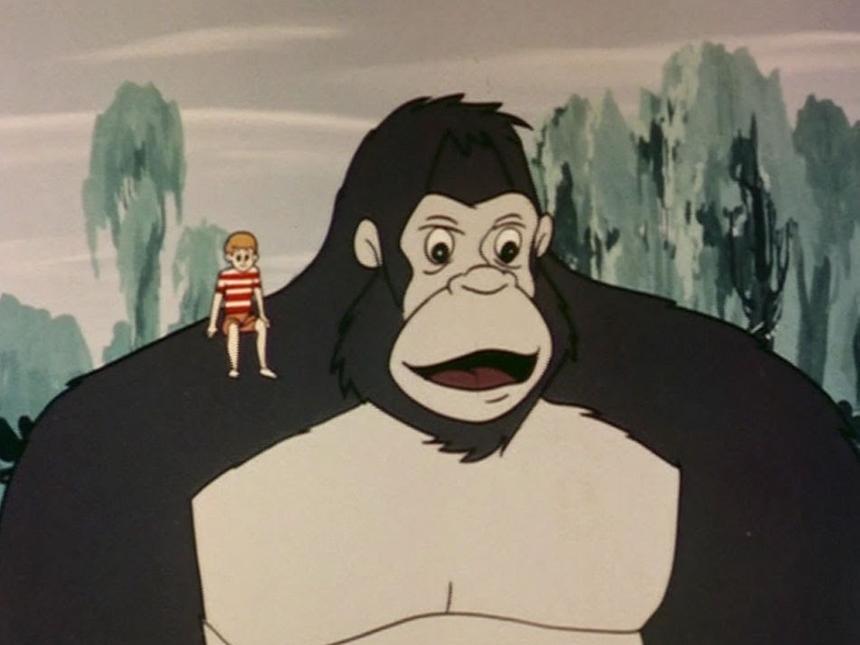 Кадр из аниме-сериала «Кинг Конг», 1966